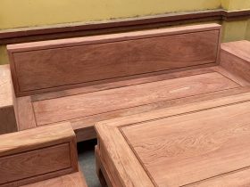 Mộc thô 2 bộ sofa chân hươu gỗ hương đá hàng đẹp sỉ đét 21 bàn trà chữ nhật