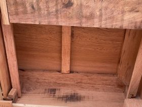 Mộc thô 2 bộ sofa chân hươu gỗ hương đá hàng đẹp sỉ đét 24 Nửa ngăn kéo bàn trà