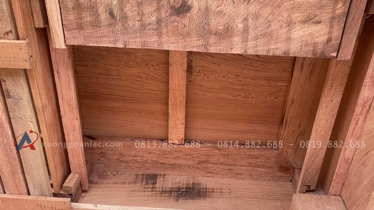 Mộc thô 2 bộ sofa chân hươu gỗ hương đá hàng đẹp sỉ đét 42 Nửa ngăn kéo bàn trà