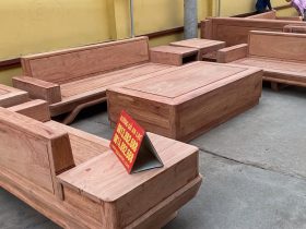 bản mộc thô sofa hiện đại gỗ hương đá