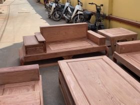 mặt bàn trà gỗ hương đá giữ trơn