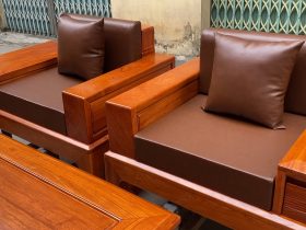 hai mẫu ghế đơn gỗ hương đá