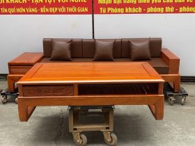 bàn trà gỗ hương đá