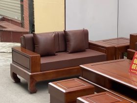 mẫu ghế đôi tay hộp đối xứng