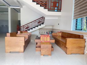 sofa nguyên khối gỗ gõ đỏ cao cấp