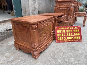 Bàn phấn hoàng gia louis và tab đầu giường gỗ hương đá 19 mẫu tab gỗ hương đá cao cấp