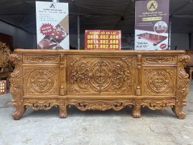 kệ tivi louis hoàng gia gỗ gõ đỏ