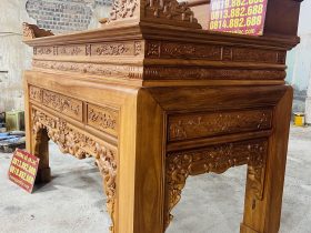 Án gian thờ Ngũ Phúc gỗ gõ đỏ chân 16 giao Huế 14 phần hồi án gian đục tỉa tinh xảo