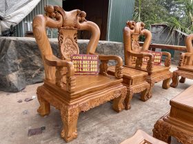 bộ đôi ghế đơn gỗ gõ đỏ