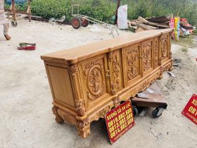 Mẫu kệ tivi louis hoa hồng gỗ hương đá và gỗ gõ đỏ cao cấp 13 kệ tivi gỗ hương đá