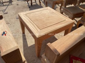 Mẫu sofa hiện đại hàng 5 món gỗ hương đá cao cấp (Chú Phương - Hà Nam) 19 đôn góc gỗ hương đá