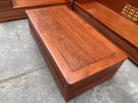 Mẫu sofa hiện đại hàng 5 món gỗ hương đá cao cấp (Chú Phương - Hà Nam) 22 bàn trà hộp chữ nhật