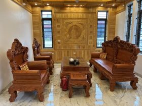 Bàn ghế gỗ nguyên khối 9 combo bàn ghế hoàng gia gỗ hương và bàn ăn nguyên khối gỗ gõ đỏ