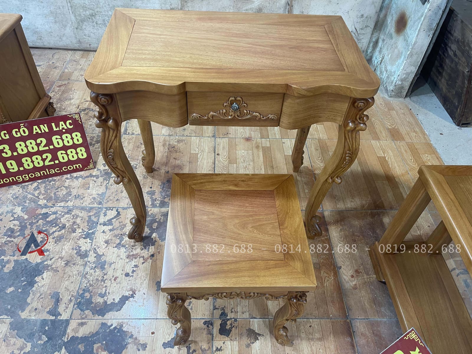 Combo nội thất gia đình 25 Mẫu bàn phấn gỗ gõ đỏ