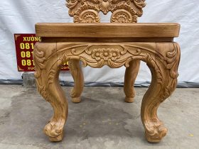 Mẫu ghế ăn louis hoàng gia vip 1 gỗ gõ đỏ hàng tuyển 25 hệ chân yếm mặt tiền của ghế ăn louis