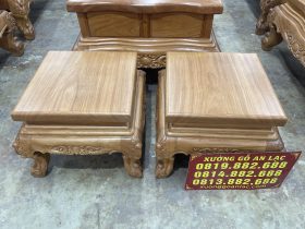 Trọn bộ hoàng gia louis 10 món chân 14 gỗ gõ đỏ ( Chú Kiên-Nghệ An) 25 2 đôn con ngồi tiện dụng