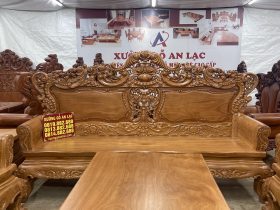 Trọn bộ hoàng gia louis 10 món chân 14 gỗ gõ đỏ ( Chú Kiên-Nghệ An) 16 đoản dài louis hoàng gia gỗ gõ cao cấp