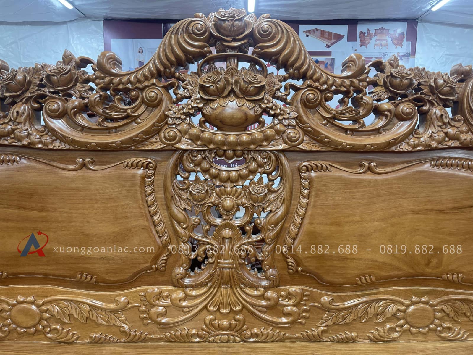 Trọn bộ hoàng gia louis 10 món chân 14 gỗ gõ đỏ ( Chú Kiên-Nghệ An) 30 chương đoản đục giỏ hoa hồng lá tây xoắn ốc