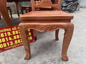 Mẫu ghế cây đàn gỗ hương đá hàng cao cấp 10 hệ chân yếm chạn lá tây
