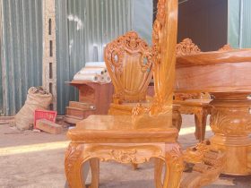 Mẫu ghế ngọc mặt trời gỗ gõ đỏ có tay hàng cao cấp 8 ghế ngọc mặt trời có tay