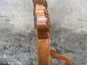 Siêu phẩm ghế ăn hoàng gia vip 2 gỗ gõ đỏ cao cấp 25 chương ghế dày 5- chắc chắn