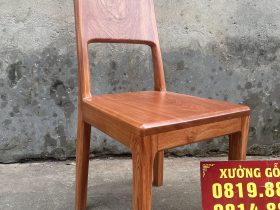 Mẫu ghế ăn Vách lửng hiện đại gỗ hương đá cao cấp 16 ghế ăn lưng tựa cao không tay