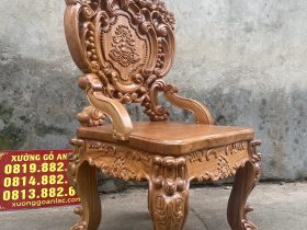 Siêu phẩm ghế ăn hoàng gia vip 2 gỗ gõ đỏ cao cấp 18 ghế louis hoàng gia tân cổ điển