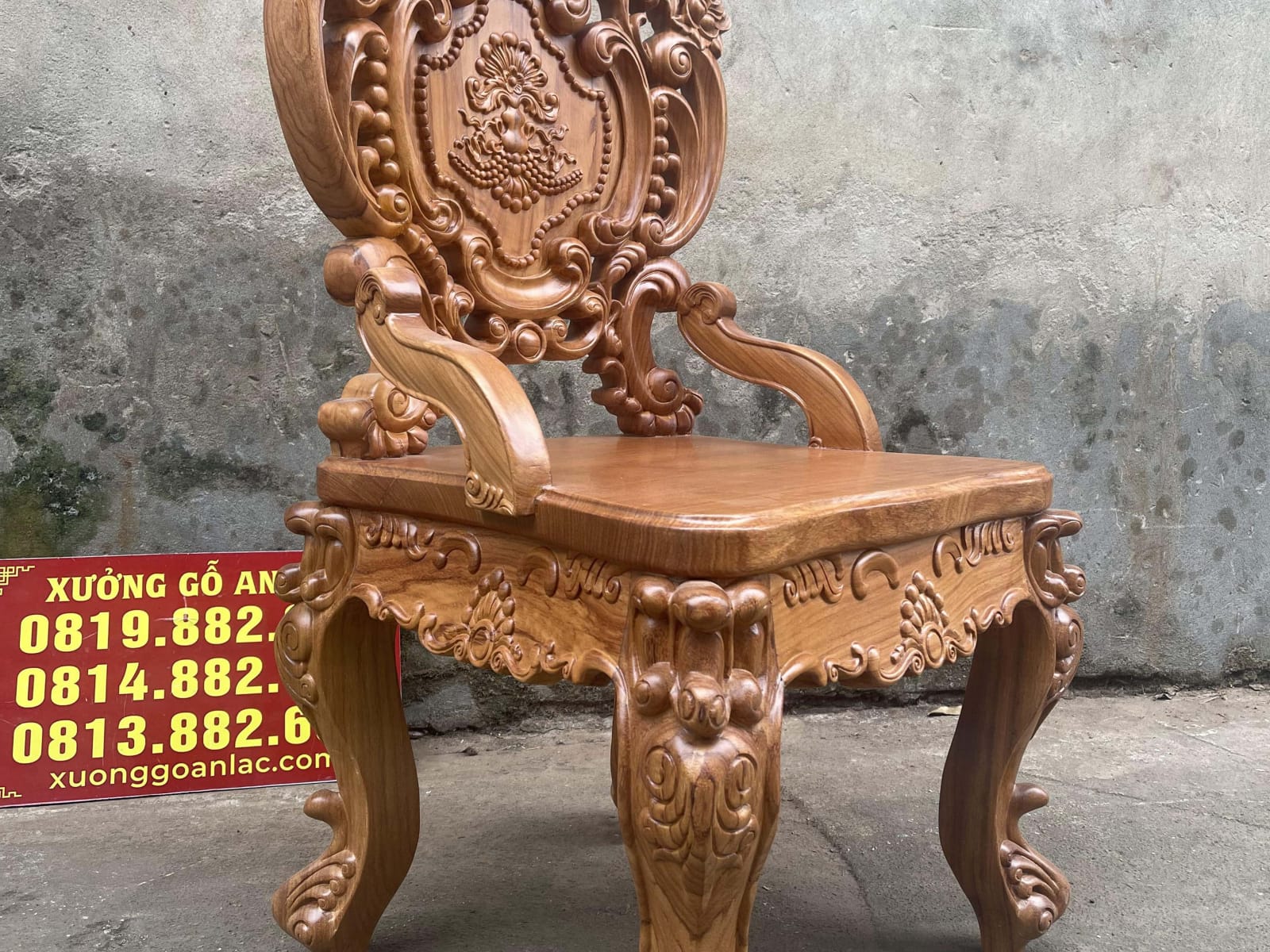 Siêu phẩm ghế ăn hoàng gia vip 2 gỗ gõ đỏ cao cấp 33 ghế louis hoàng gia tân cổ điển