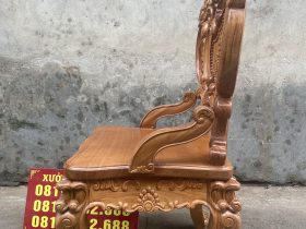 Siêu phẩm ghế ăn hoàng gia vip 2 gỗ gõ đỏ cao cấp 23 ghế louis vip 2