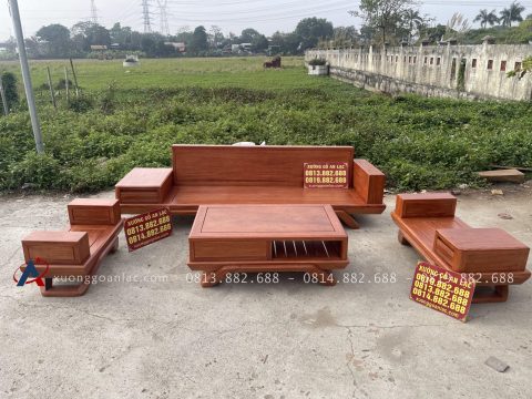 Những bộ bàn ghế phòng khách giá khoảng 30 triệu đồng 1 bộ sofa chân thuyền hoàn thiện