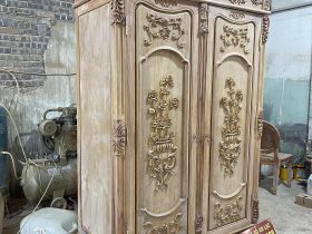 Bản mộc tủ quần áo phòng ngủ gỗ gõ đỏ cao cấp 9 mẫu tủ quần áo phong cách hoàng gia