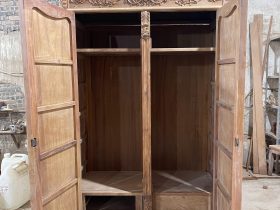 Bản mộc tủ quần áo phòng ngủ gỗ gõ đỏ cao cấp 12 tủ quần áo 2 buồng cánh mở