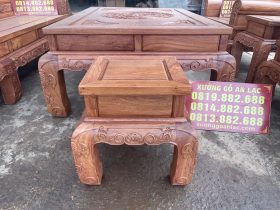 đôn ngồi gỗ hương đá