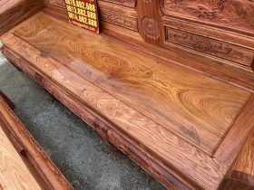 mặt ghế khung tranh ván liền