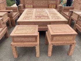 hai đôn bàn gỗ hương đá