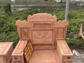 ghế đơn phù dung gỗ hương đá