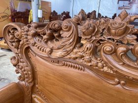 vai ghế đục tỉa tinh xảo