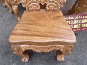 Bộ bàn ăn hoàng gia vip 8 ghế louis gỗ gõ đỏ cao cấp (Anh Minh, Hưng Yên) 30 ghế ăn mặt ván liền