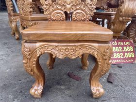 Bộ bàn ăn hoàng gia vip 8 ghế louis gỗ gõ đỏ cao cấp (Anh Minh, Hưng Yên) 31 hệ chân yếm hàng vip