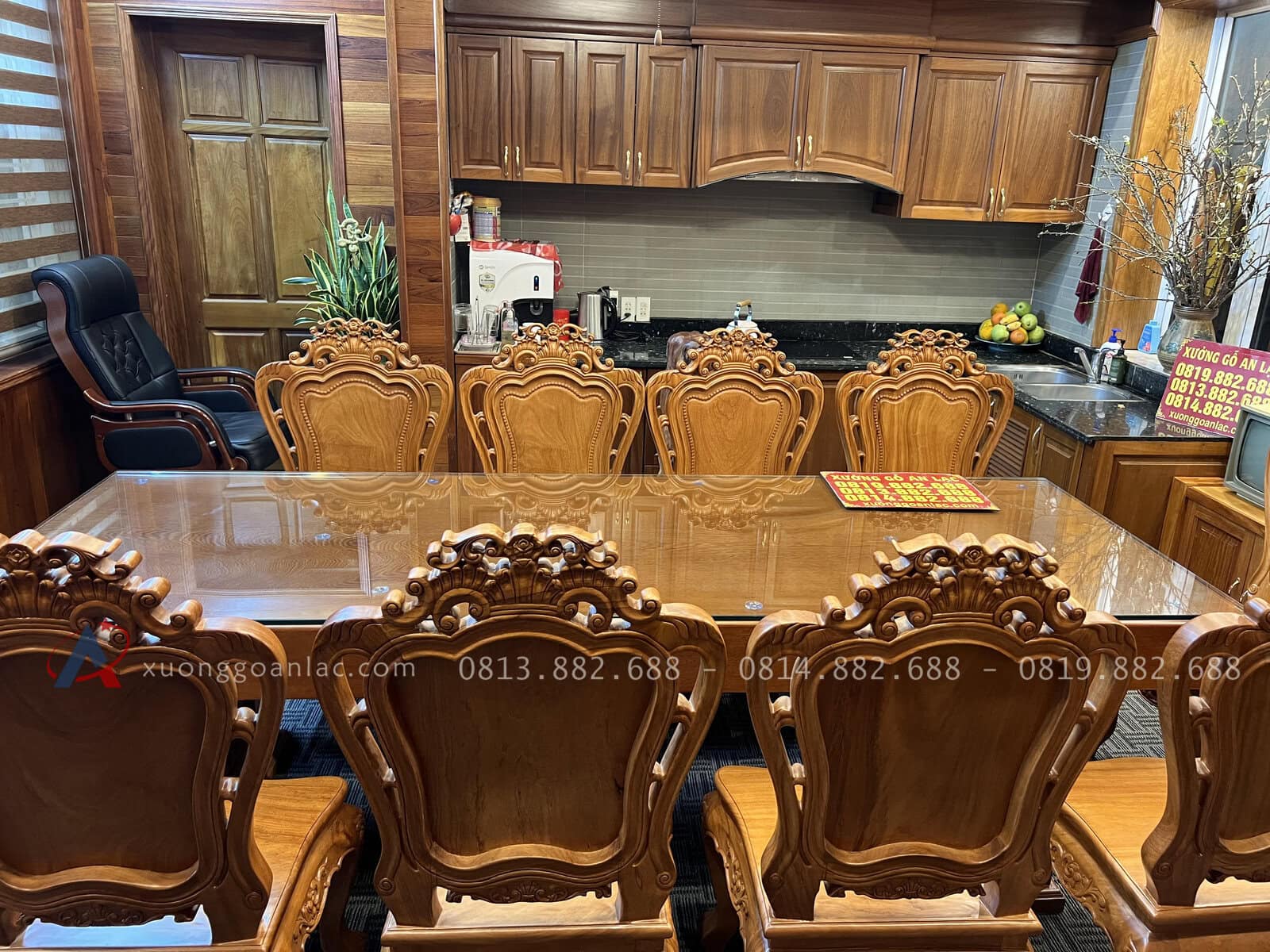 Bàn giao bộ bàn ăn nguyên khối 10 ghế louis gỗ gõ đỏ (Anh Thức, TP Hồ Chí Minh) 3 Bàn giao bộ bàn ăn nguyên khối 10 ghế louis gỗ gõ đỏ (Anh Thức, TP Hồ Chí Minh) - Ảnh 3