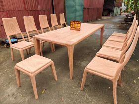 Nội thất phòng bếp 9 bộ bàn ăn hiện đại 10 ghế gỗ hương đá
