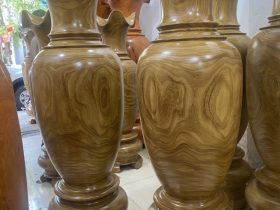 đôi lục bình gỗ cẩm vàng hàng tuyển