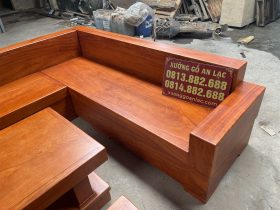 Mẫu sofa khung ván giả nguyên khối gỗ hương đá 13 bộ sofa nguyên khối gỗ hương đá hàng tuyển