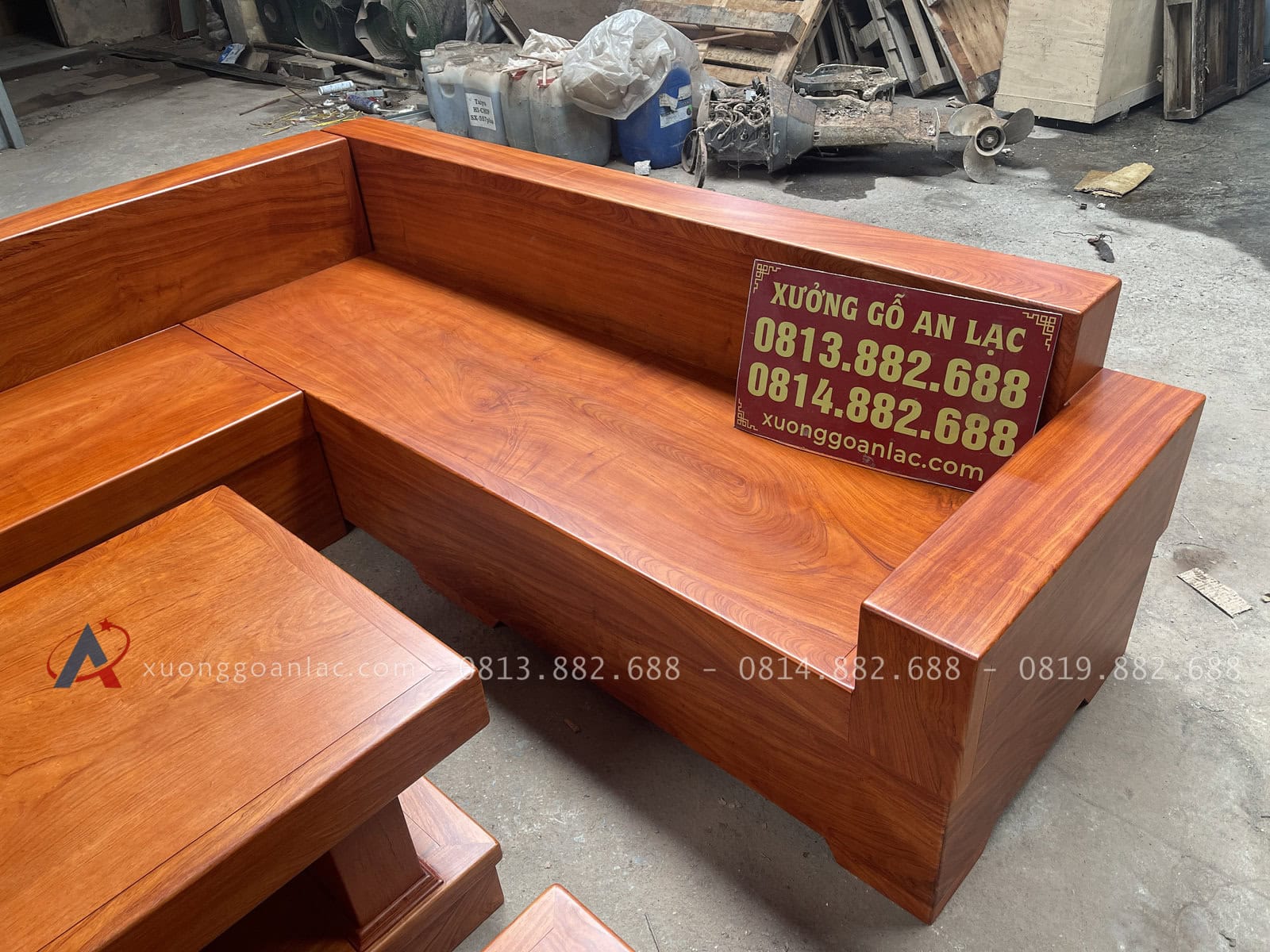 Mẫu sofa khung ván giả nguyên khối gỗ hương đá 22 bộ sofa nguyên khối gỗ hương đá hàng tuyển
