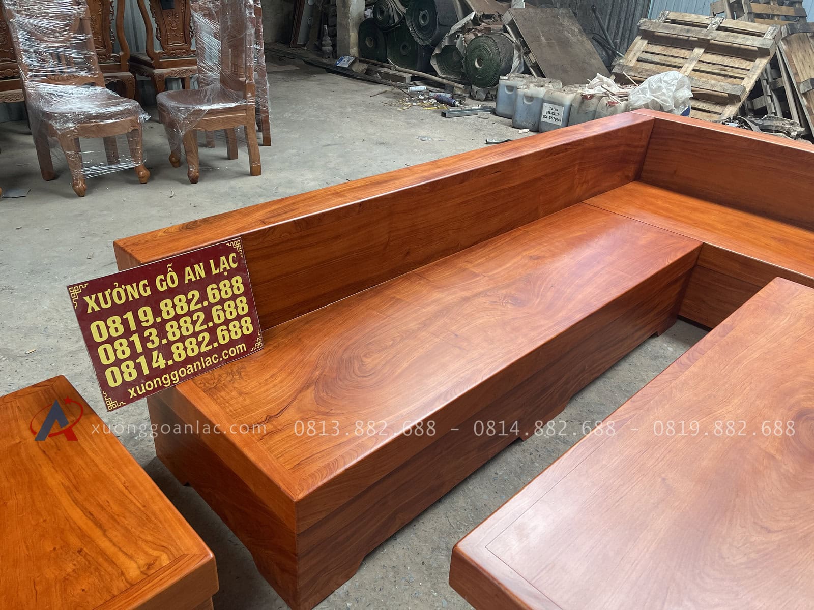 Mẫu sofa khung ván giả nguyên khối gỗ hương đá 21 sofa góc chữ L của bộ sofa nguyên khối hàng tuyển vip