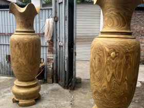 đôi lục bình hàng cao cấp gỗ cẩm vàng