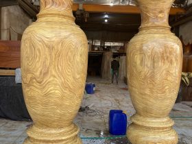 Mộc đôi lục bình gỗ cẩm vàng ( Anh Học, Ninh Bình ) 9 đôi lục bình gỗ cẩm vàng hàng cao cấp