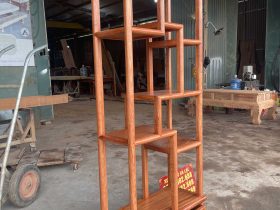 Kệ trang trí đẹp gỗ hương đá