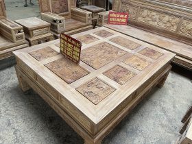bộ bàn ghế phù dung gỗ gõ đỏ cao cấp