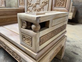 ghế phù dung cao cấp gỗ gõ đỏ